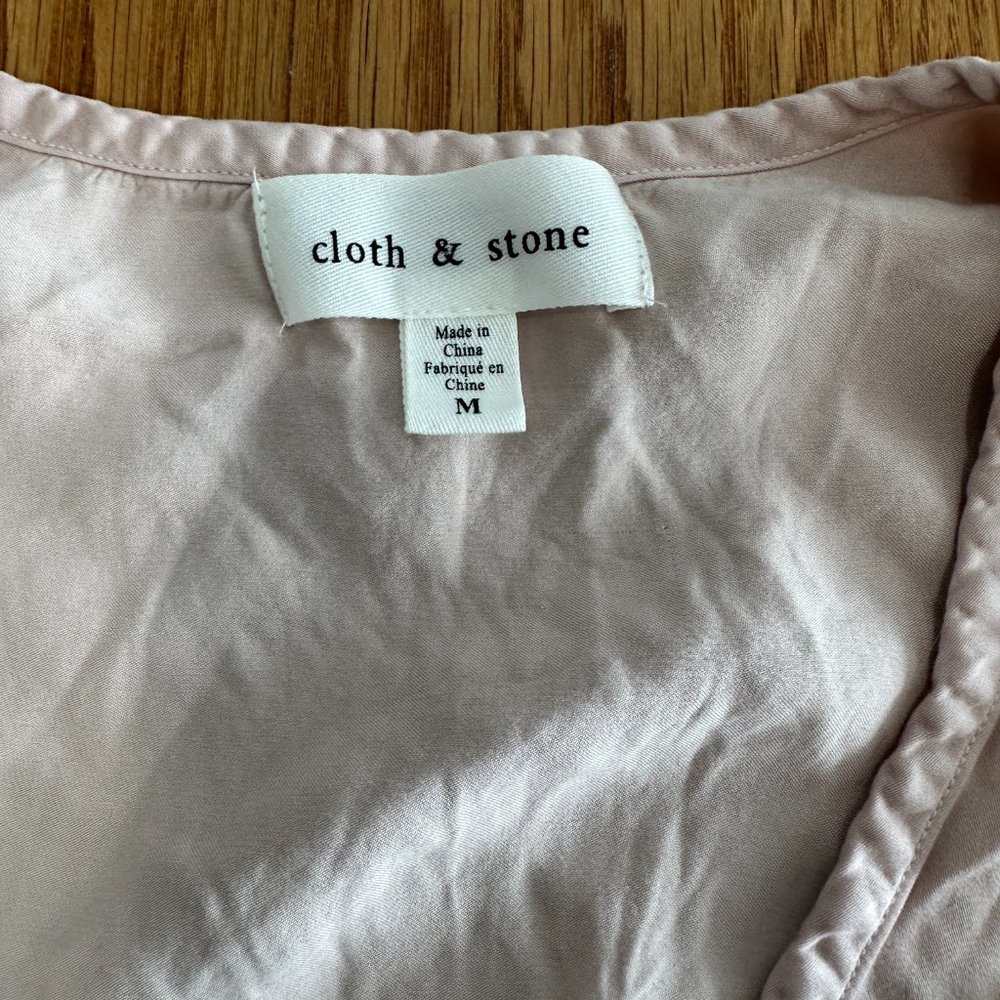 Blush/Neutral Cloth & Stone Midi Dress, Anthropologie, Sz. M